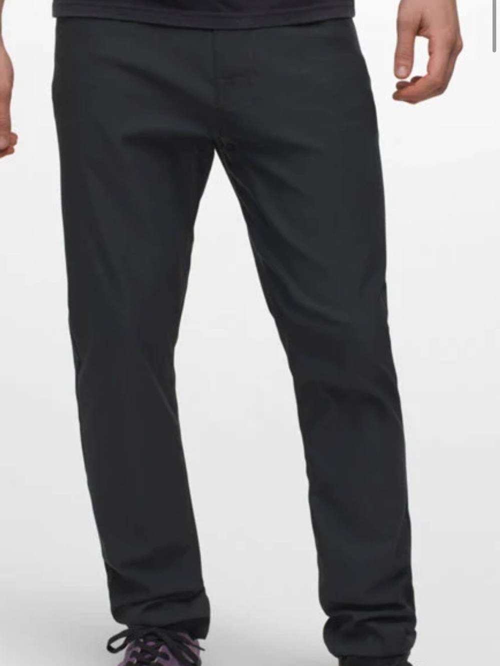 Prana Men's Black Slim Fit Brion pants 28Wx30L